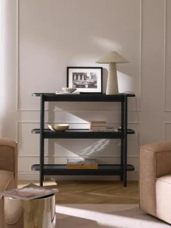 Lage houten wandkast Libby^Westwing Collection Outlet