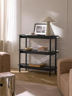 Lage houten wandkast Libby^Westwing Collection Outlet