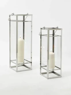 Lantaarns Nathan van glas, 2-delig^Westwing Collection Online