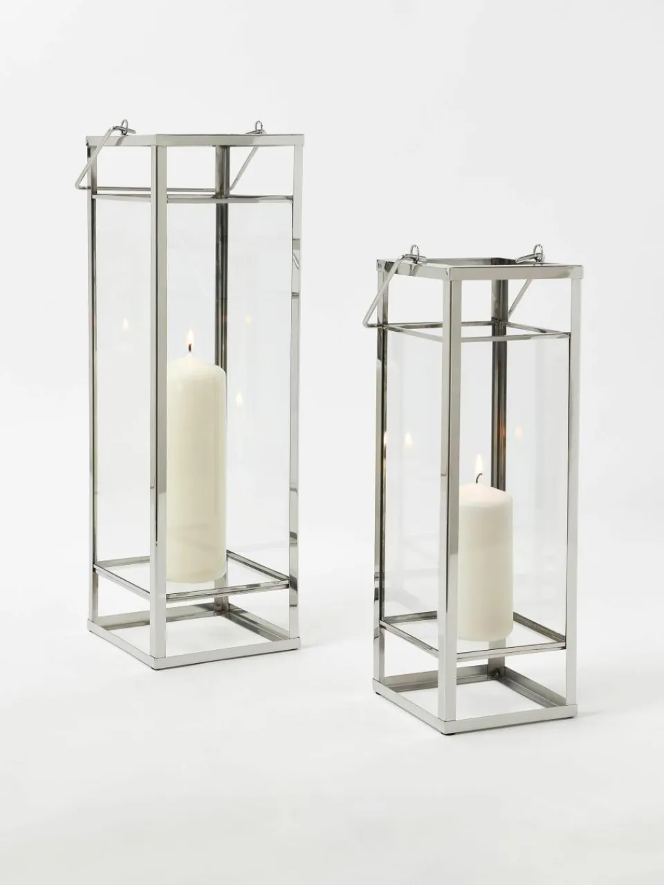 Lantaarns Nathan van glas, 2-delig^Westwing Collection Online