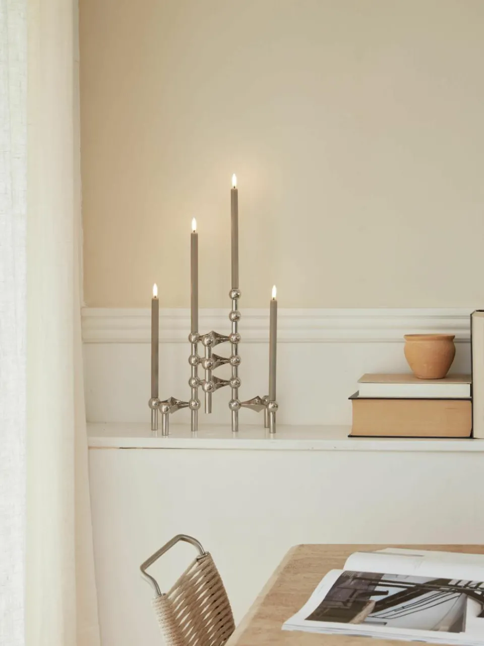 LED-kaarsen stof Nagel, 2 stuks^STOFF Nagel Sale