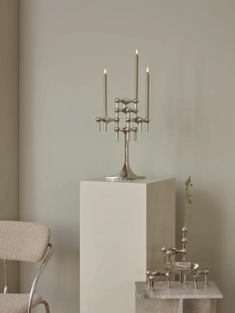 LED-kaarsen stof Nagel, 2 stuks^STOFF Nagel Sale