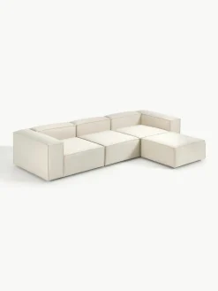 Lennon modulaire bank (4-zits) met poef (links/rechts)^Westwing Collection Fashion