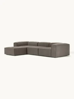 Lennon modulaire bank (4-zits) in bouclé met poef (links/rechts)^Westwing Collection Best
