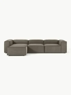 Lennon modulaire bank (4-zits) in bouclé met poef (links/rechts)^Westwing Collection Best
