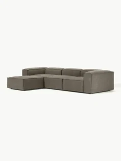 Lennon modulaire bank (4-zits) in bouclé met poef (links/rechts)^Westwing Collection Best