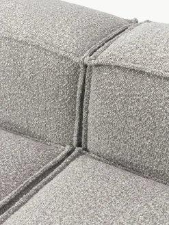 Lennon 4-zits modulaire bank in bouclé met poef (links/rechts)^Westwing Collection Fashion