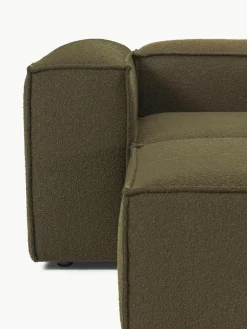 Lennon 4-zits modulaire bank in bouclé met poef (links/rechts)^Westwing Collection Best