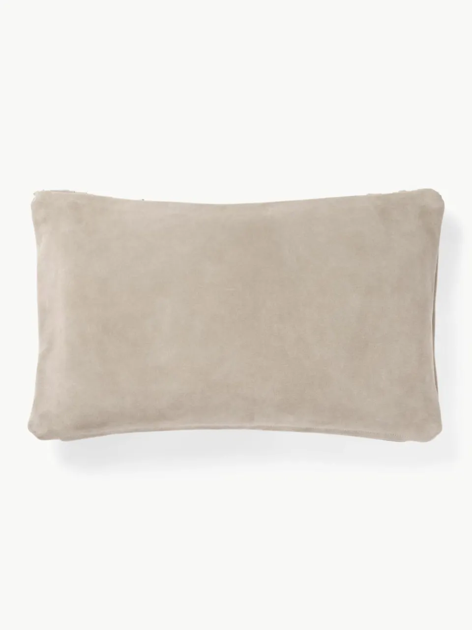 Leren kussenhoes Amaia met franjes^Westwing Collection New