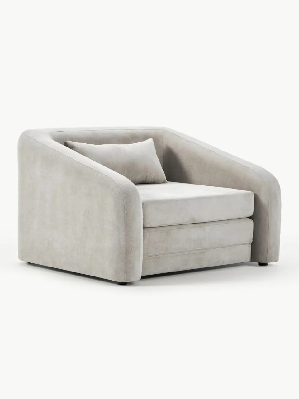 Lichtrgijze slaapfauteuil Eliot^Westwing Collection Fashion