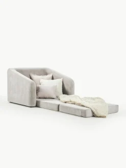 Lichtrgijze slaapfauteuil Eliot^Westwing Collection Fashion