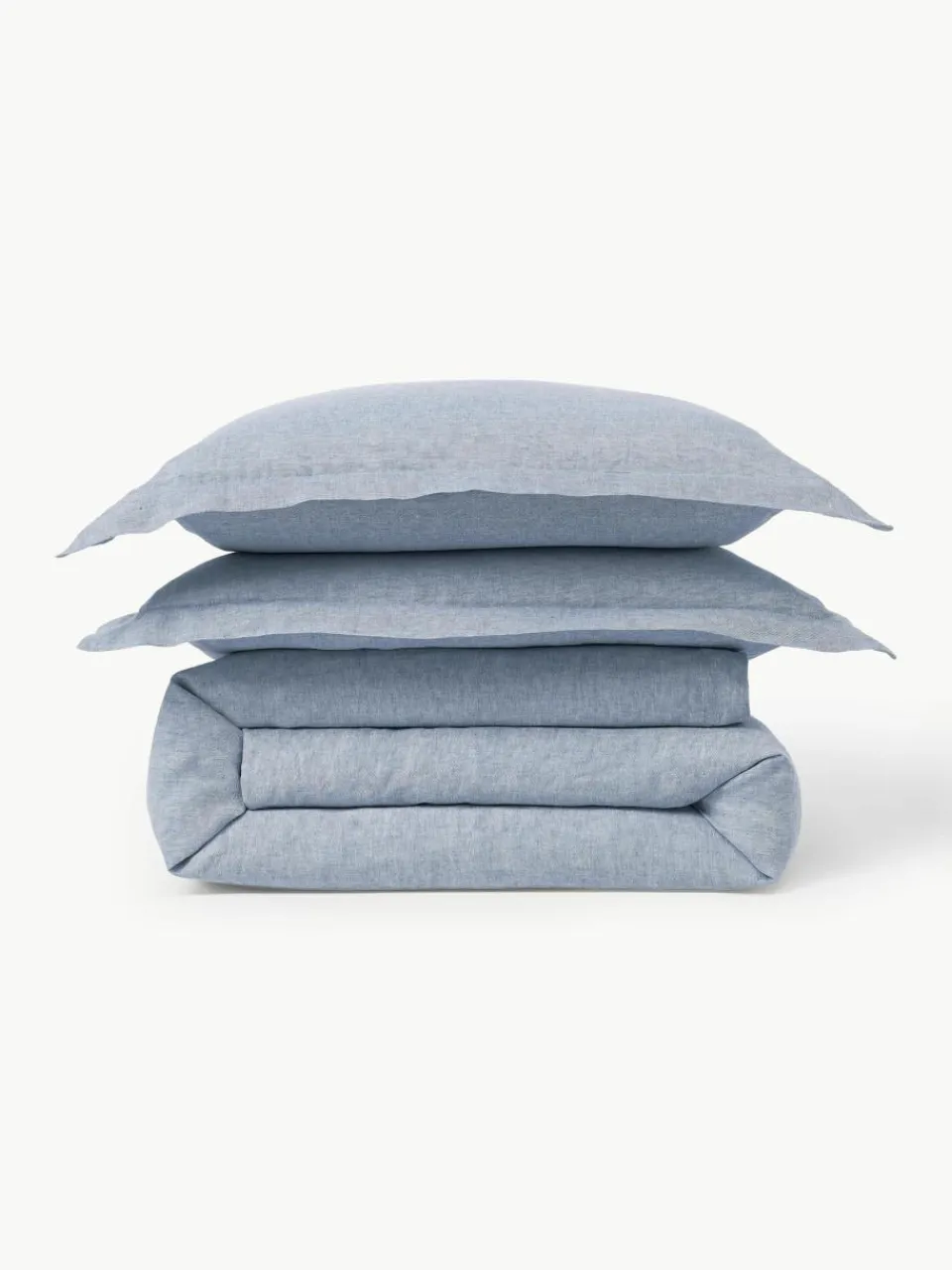 Linnen dekbedovertrek Linna met bies^Westwing Collection Outlet