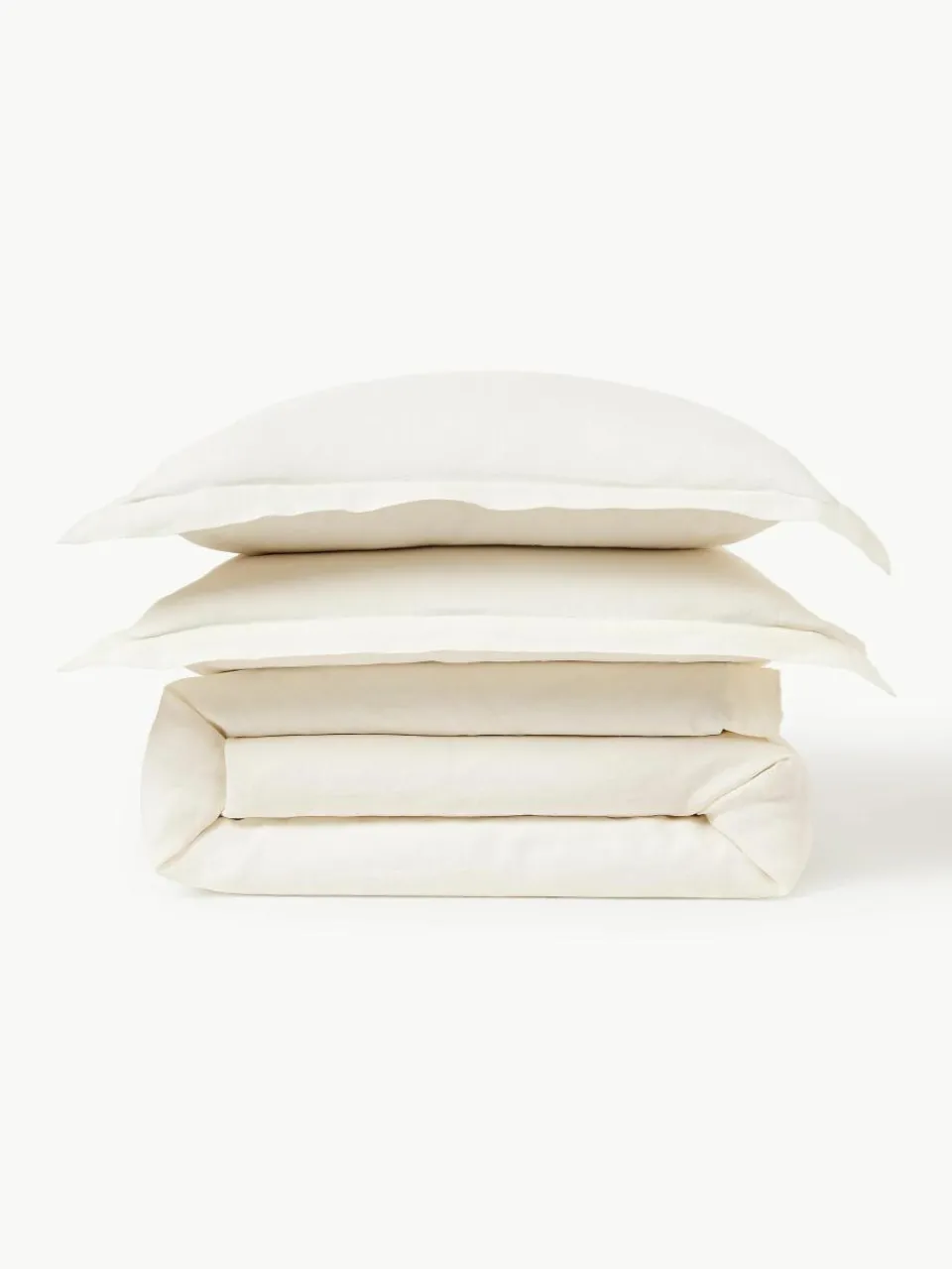 Linnen dekbedovertrek Linna met bies^Westwing Collection Outlet