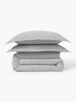 Linnen dekbedovertrek Linna met bies^Westwing Collection Clearance