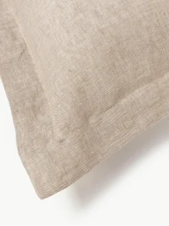 Linnen dekbedovertrek Linna met bies^Westwing Collection Online