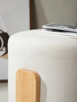 Linnen kruk Coffey met houten poten^Westwing Outlet