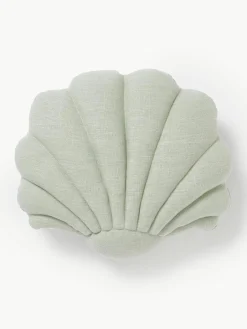 Linnen kussen Shell in schelp vorm^Westwing Collection Hot