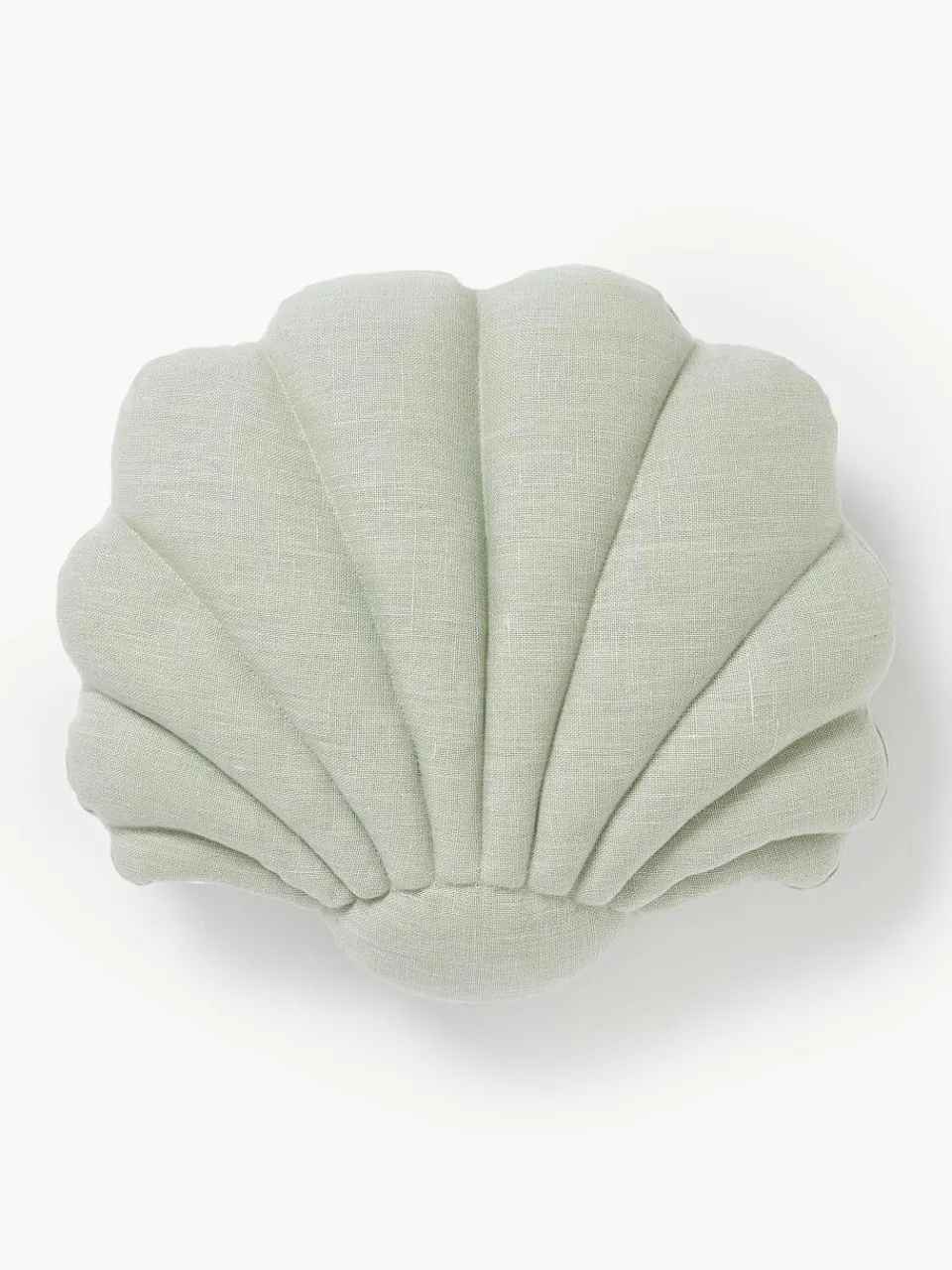 Linnen kussen Shell in schelp vorm^Westwing Collection Hot