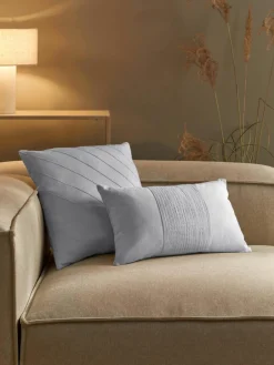 Linnen kussenhoes Dalia met structuurpatroon^Westwing Collection Online