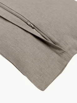 Linnen kussenhoes Dalia met structuurpatroon^Westwing Collection Discount