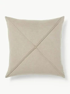Linnen kussenhoes Darla met structuurpatroon^Westwing Collection Outlet