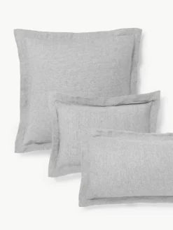 Linnen kussenhoes Linna met bies^Westwing Collection Fashion