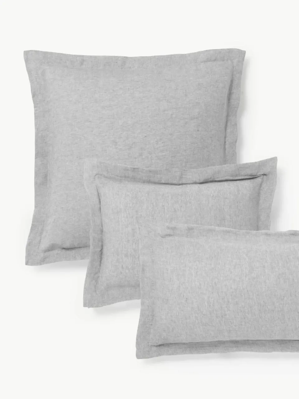 Linnen kussenhoes Linna met bies^Westwing Collection Fashion