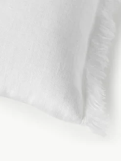 Linnen kussenhoes Luana met franjes^Westwing Collection Discount