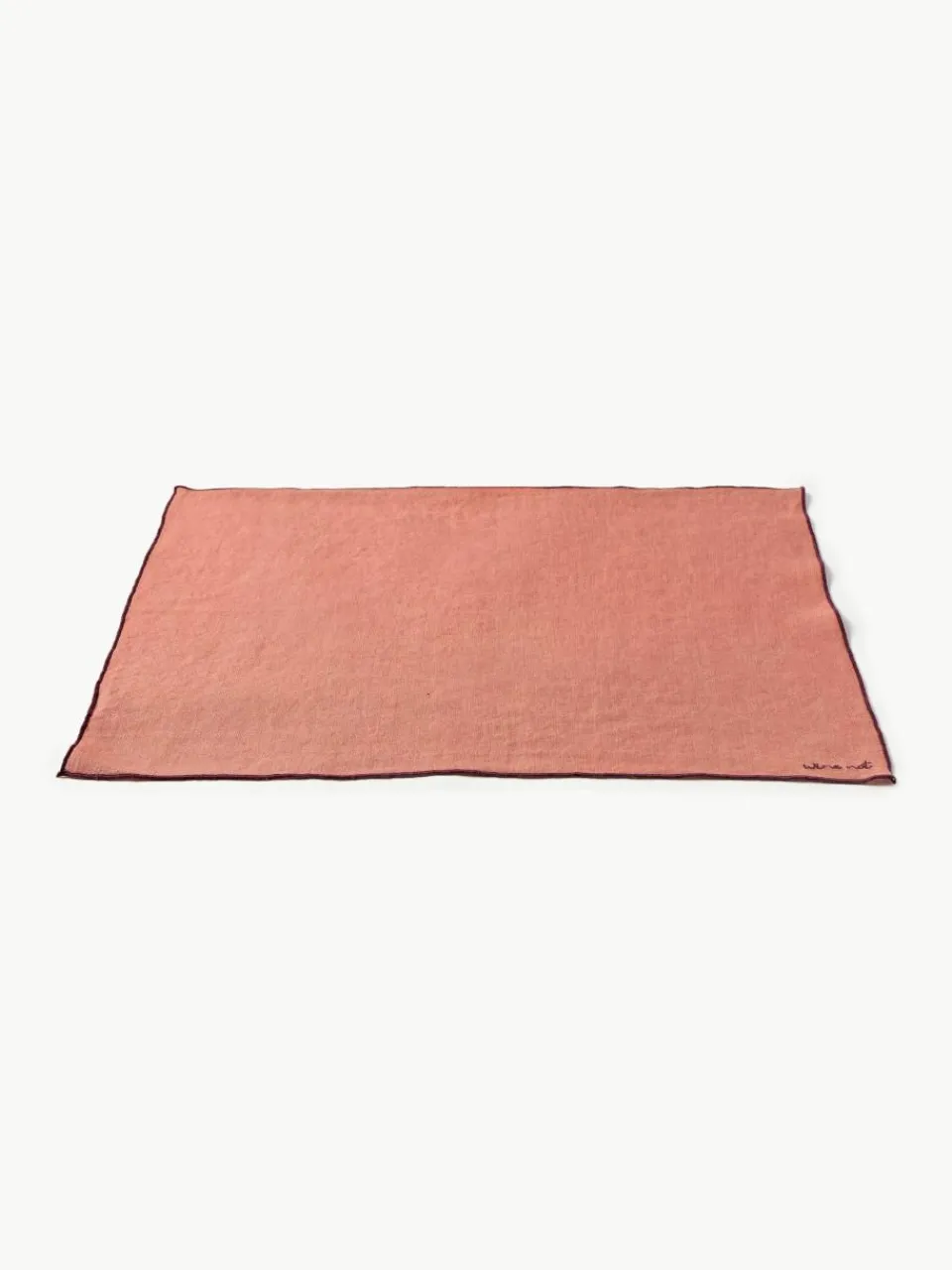 Linnen placemats Cosmo met borduursel, 4 stuks^Westwing Collection Best