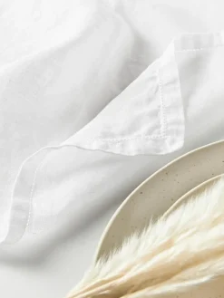 Linnen placemats Larissa met open zoom, 2 stuks^Westwing Collection Sale