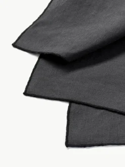 Linnen servetten Kennedy met bies, 4 stuks^Westwing Collection Fashion