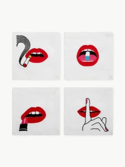 Linnen servetten Lips, set van 4^Jonathan Adler Sale