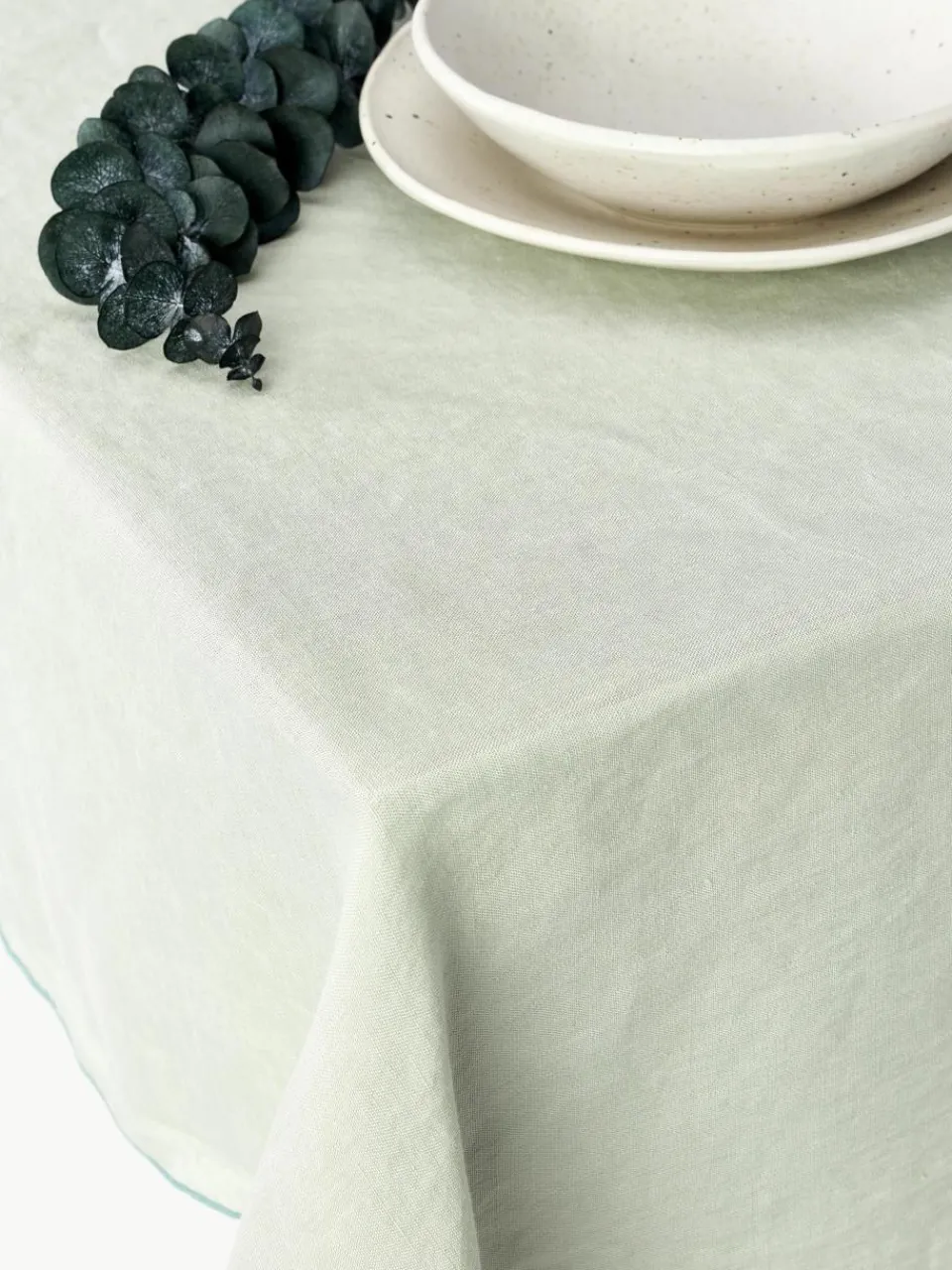 Linnen tafelkleed Kennedy met bies^Westwing Collection New