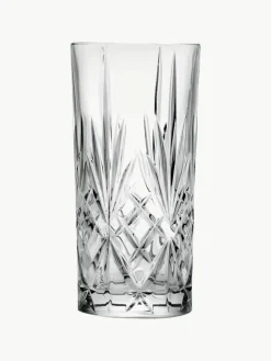 Longdrinkglazen Bichiera met reliëf, 4 stuks^RCR Clearance