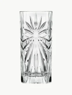 Longdrinkglazen Bichiera met reliëf, 4 stuks^RCR Clearance