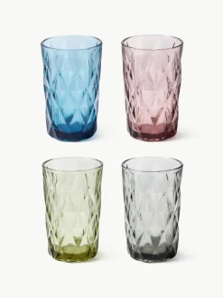 Longdrinkglazen Colorado met structuurpatroon, set van 4^Westwing Collection Sale