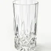 Longdrinkglazen George met kristalreliëf, 4 stuks^Westwing Collection Clearance