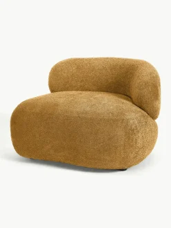 Loungefauteuil Alba uit teddy-bouclé^Westwing Collection New