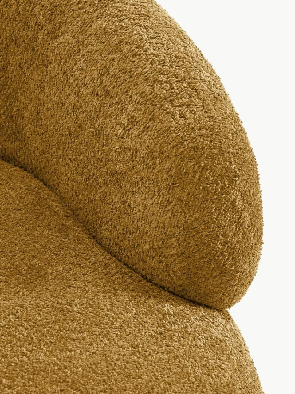 Loungefauteuil Alba uit teddy-bouclé^Westwing Collection New