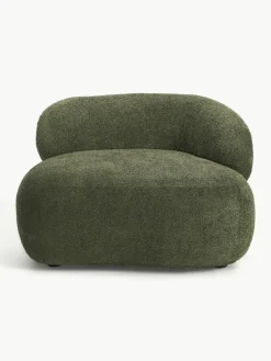 Loungefauteuil Alba uit teddy bouclé^Westwing Collection Fashion