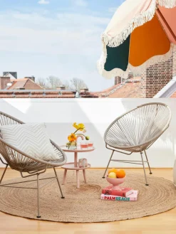 Loungefauteuil Bahia van kunststoffen vlechtwerk^Westwing Collection Fashion
