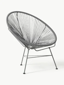 Loungefauteuil Bahia van kunststoffen vlechtwerk^Westwing Collection Best