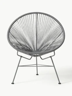 Loungefauteuil Bahia van kunststoffen vlechtwerk^Westwing Collection Best
