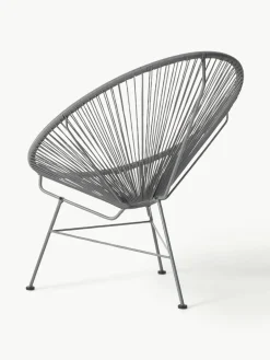 Loungefauteuil Bahia van kunststoffen vlechtwerk^Westwing Collection Best