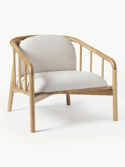 Loungefauteuil Balin van eikenhout^Westwing Collection Hot
