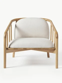 Loungefauteuil Balin van eikenhout^Westwing Collection Hot