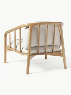 Loungefauteuil Balin van eikenhout^Westwing Collection Hot