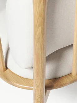 Loungefauteuil Balin van eikenhout^Westwing Collection Hot