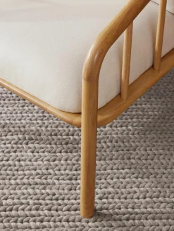 Loungefauteuil Balin van eikenhout^Westwing Collection Hot