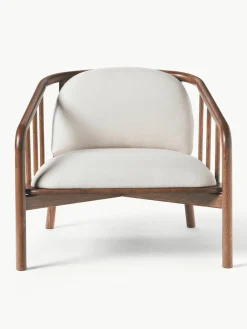Loungefauteuil Balin van eikenhout^Westwing Collection New